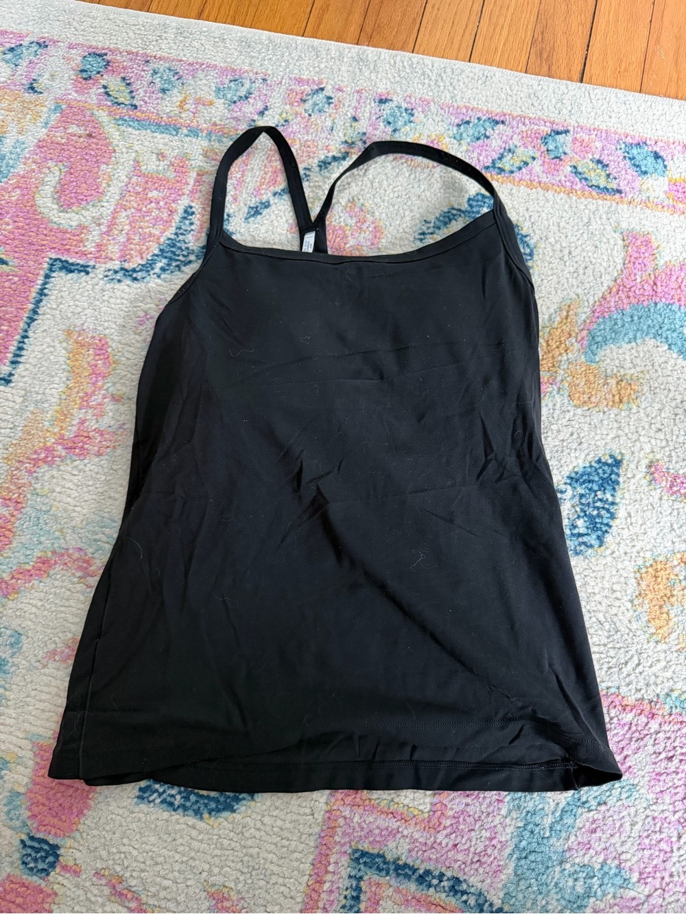 aerie Black Slim-Strap Tank Cami